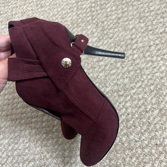 Guess Purple Booties ankle boots heeled size 6.5 - Picture 4 of 8